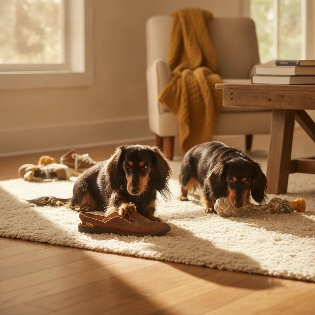Saving Your Shoes (and Sanity): Why Your Dachshund Chews Everything and How to Help
